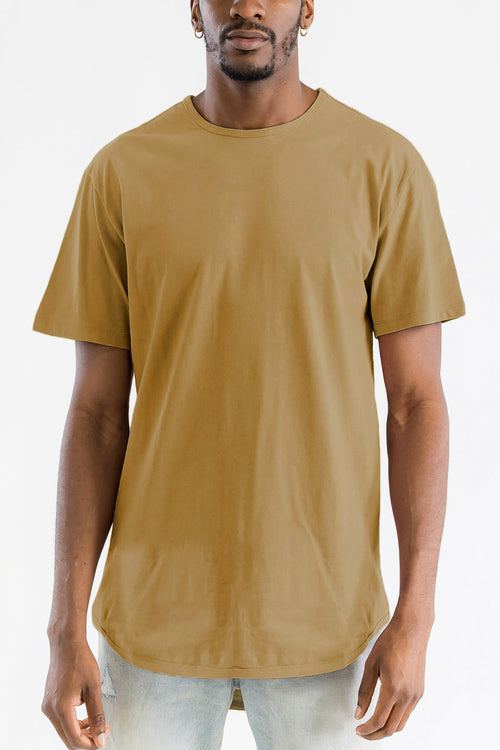 Men's Classic Scallop Long Tee Shirts
