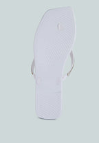 Golightly Diamante Stud Detail Thong Flats
