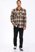 Men's Brushed Flannel Shirt – Cotton Blend