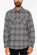 Men's Brushed Flannel Shirt – Cotton Blend