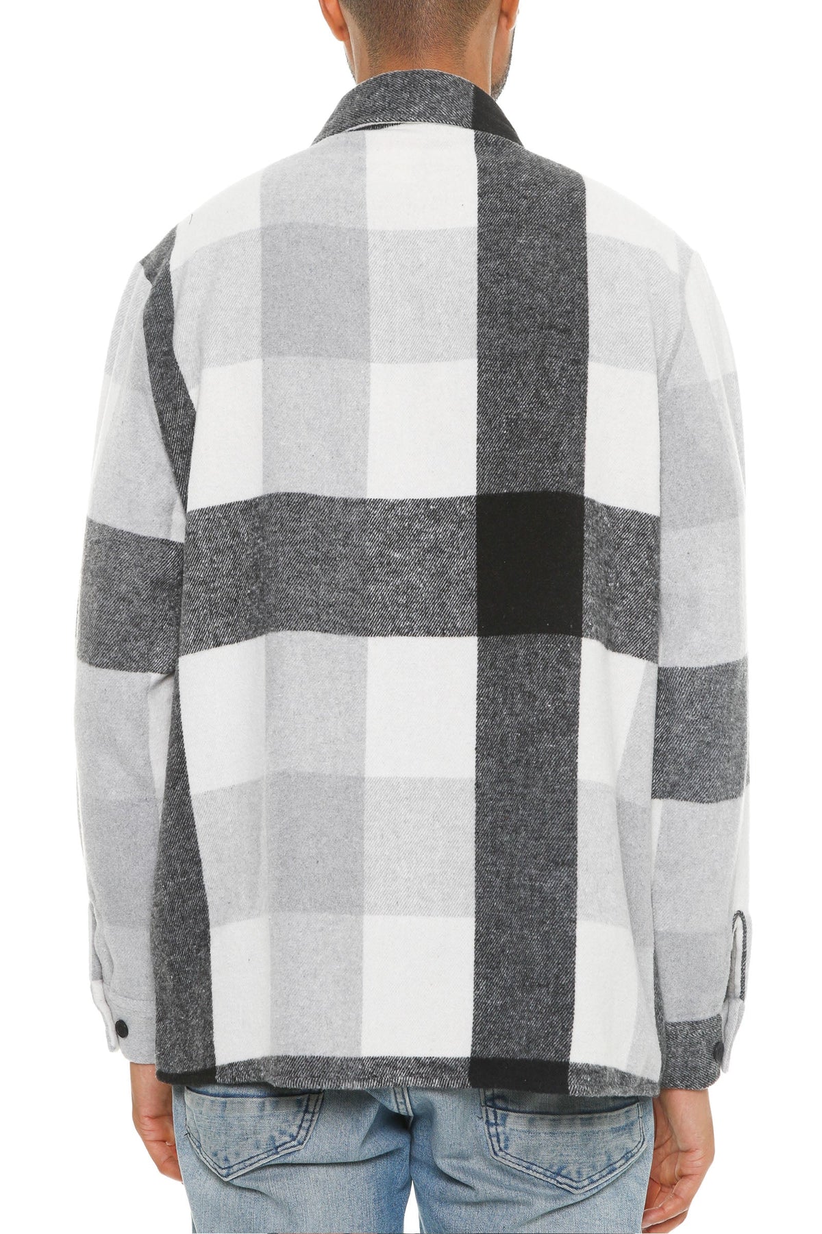 Soft Flannel Shacket | Brushed Checkered Long Sleeve