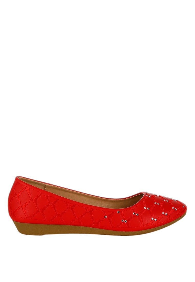 Gia Rhinestone Embellished Women'S Ballerinas