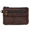 Men’s Leather Phone Pouch Handbag Mobile Wallet with Wrist Strap - VacationGrabs