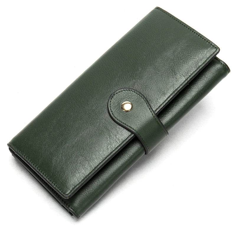 Luxury Designer Leather Notecase Clutch for Evening Party - VacationGrabs