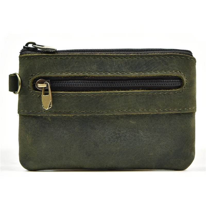 Men’s Leather Phone Pouch Handbag Mobile Wallet with Wrist Strap - VacationGrabs