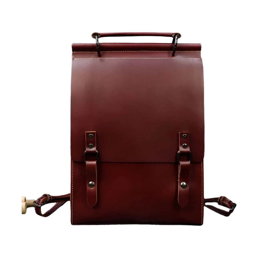 Fashion Leather Backpack Business Computer Backpack with USB - VacationGrabs