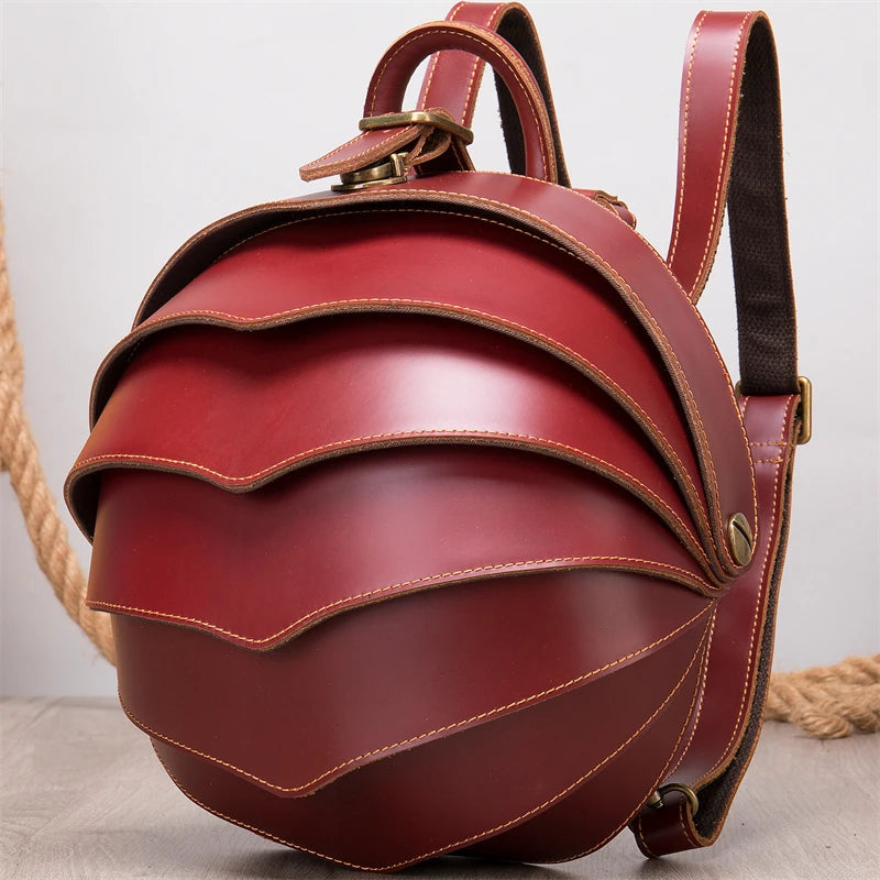 Multifunction Leather Backpack Men’s Genuine Leather 15.6"