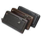 Leather Men’s Wallet with Phone Clutch, Card & Money Holder - VacationGrabs