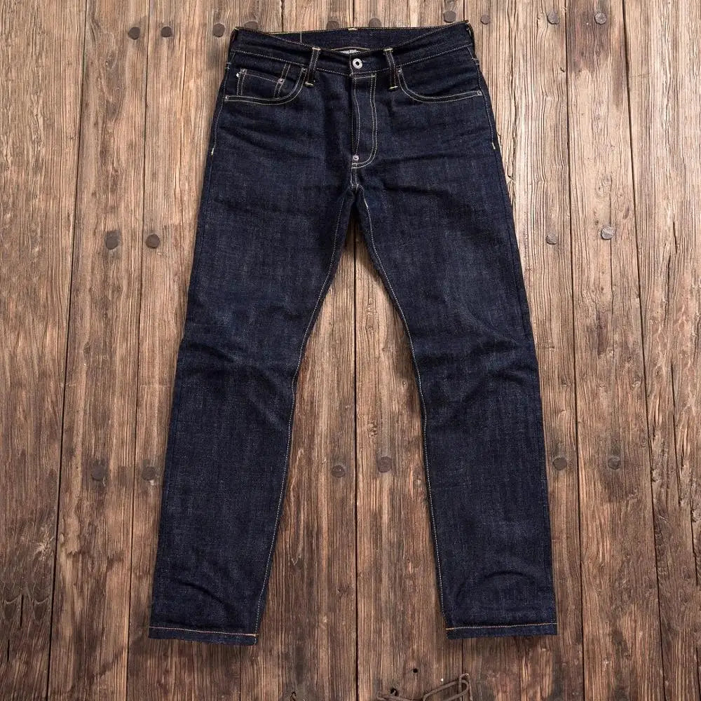 Red Tornado Heavy Weight Indigo Selvage Unwashed Pants Unsanforised Thick Raw Denim Jean