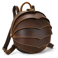 Vintage Leather Backpack 15.6" Laptop Crazy Horse Travel Bag