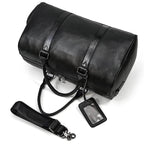 Cow Leather Luxury Travel Bag Weekender for Men and Women - VacationGrabs