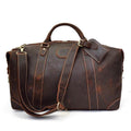 Fashion Leather Men’s Travel Duffle Bag Weekender - VacationGrabs