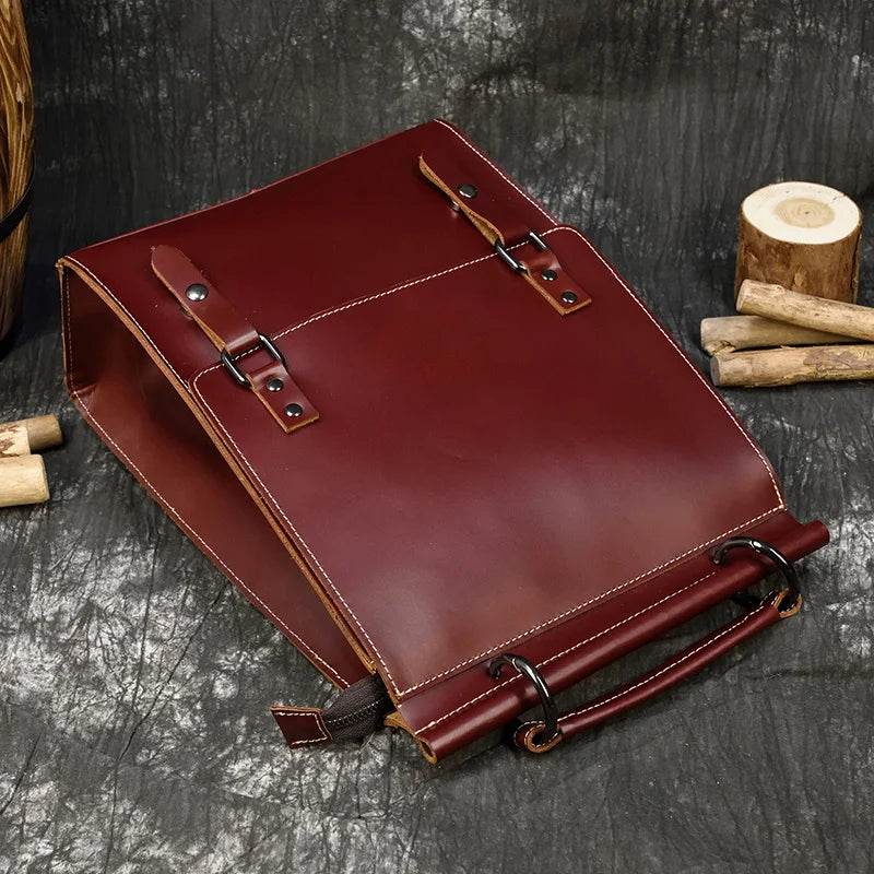 High Fashion Leather Backpack for Men & Women, School Bag - VacationGrabs