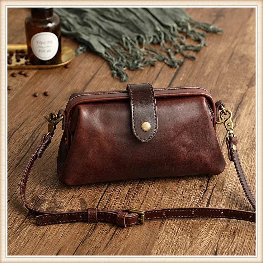 Designer Handmade Leather Shoulder Bag for Women Crossbody Bag - VacationGrabs