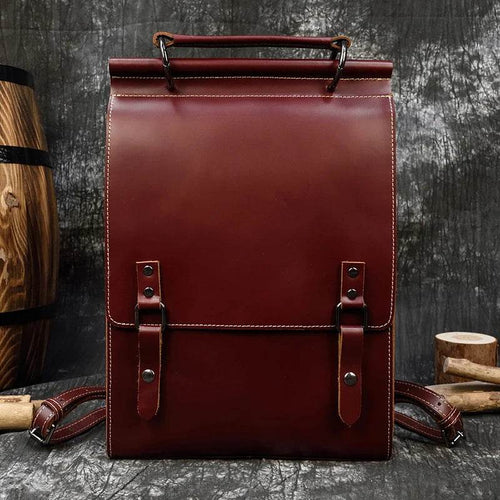 High Fashion Leather Backpack for Men & Women, School Bag - VacationGrabs