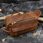 Large Capacity Leather Hand Clutch with Shoulder Strap - VacationGrabs