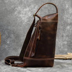 Featured Men's Genuine Leather Backpack Crazy Horse Daypack Bag - VacationGrabs