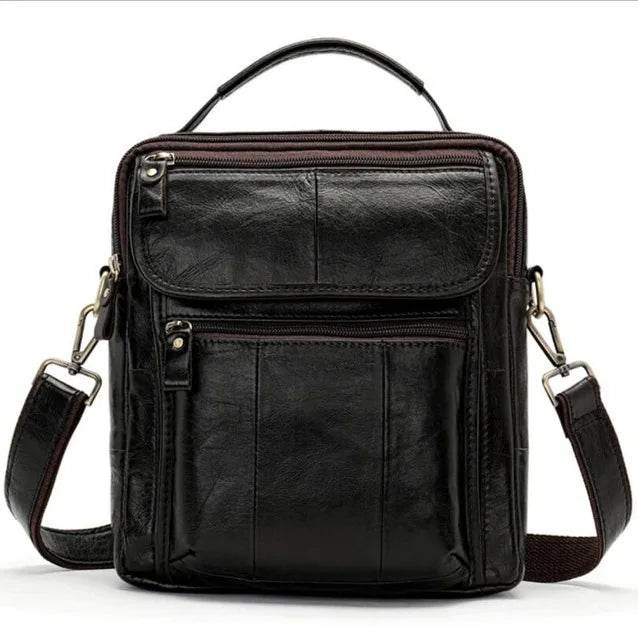 Casual Leather Shoulder Bag for Men Crossbody Messenger Handbag - VacationGrabs