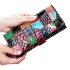 Fashionable Women’s Colorful Leather Wallet Clutch Card Holder - VacationGrabs