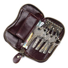 Leather Keycase Key Holder for Car Key Bag Cowhide Coin Wallet - VacationGrabs