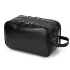 Leather Cosmetic Bag Toiletries Organizer Luxury Clutch for Men & Women - VacationGrabs