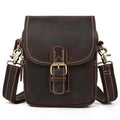 100% Genuine Retro Cow Leather Messenger Crossbody Bag - VacationGrabs