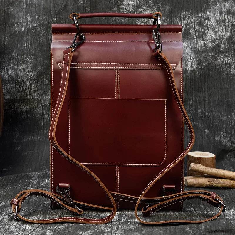 High Fashion Leather Backpack for Men & Women, School Bag - VacationGrabs