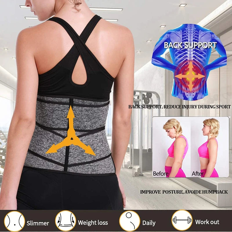 Women's Neoprene Waist Trainer Corset Body Shaper Belt
