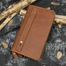 Luxury Double Zipper Leather Wallet for Men & Women with Coin Pouch - VacationGrabs
