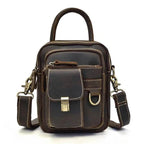 Genuine Leather Shoulder Waist Bag – Anti-Theft Crossbody Phone - VacationGrabs