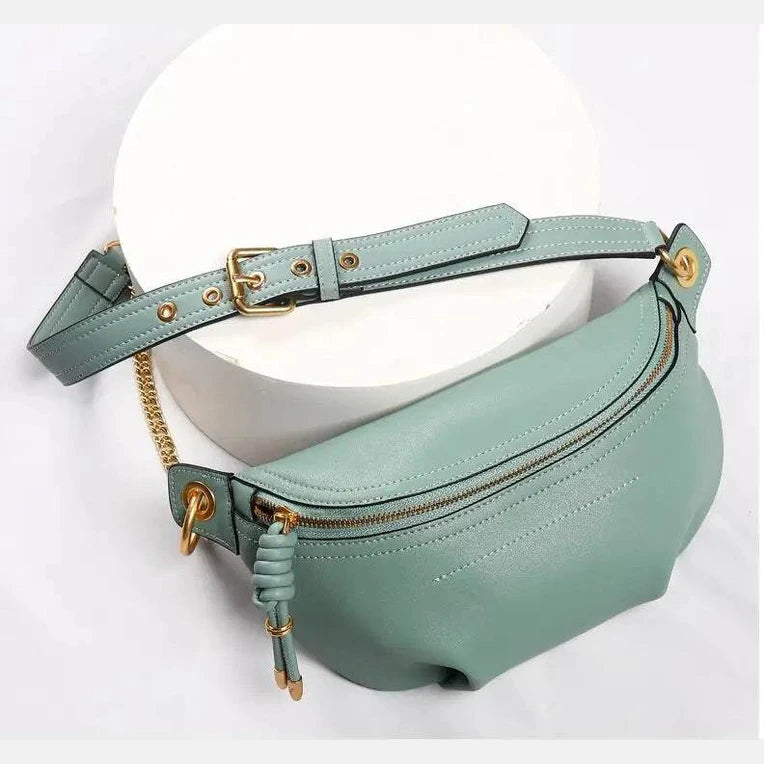 Fashion Leather Fanny Pack for Women Travel Outdoor Waist Bag - VacationGrabs