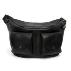 Large Genuine Leather Chest Sling Bag for Men – Vintage Style