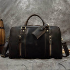 Vintage Crazy Horse Leather Duffle Bag – Fashion Handbag - VacationGrabs