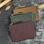 Men’s Leather Phone Pouch Handbag Mobile Wallet with Wrist