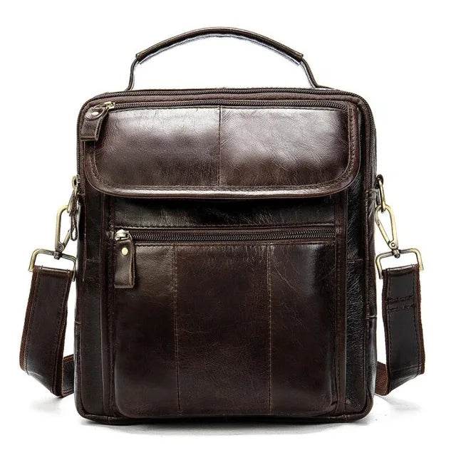 Casual Leather Shoulder Bag for Men Crossbody Messenger Handbag - VacationGrabs