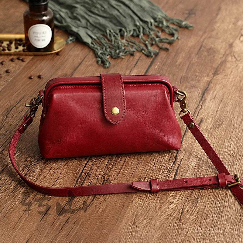 Designer Handmade Leather Shoulder Bag for Women Crossbody Bag - VacationGrabs