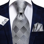 Men's Black Silk Paisley Tie for Travel-Friendly Style