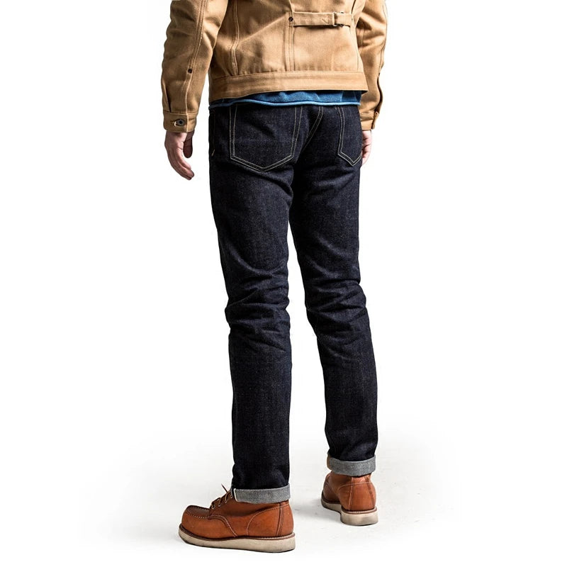 Red Tornado Heavy Weight Indigo Selvage Unwashed Pants Unsanforised Thick Raw Denim Jean