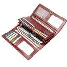 Luxury Designer Leather Notecase Clutch for Evening Party - VacationGrabs