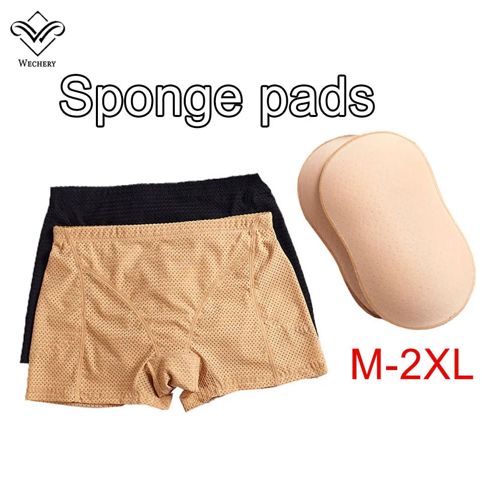 Women's Mid-Rise Boyshort Padded Shapewear Panties, Nude