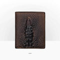 3D Dragon Style Genuine Leather Long Wallet for Men, Bifold Fashion - VacationGrabs