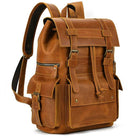 Extra Large Men’s Leather Backpack Big Capacity Travel Handbag - VacationGrabs