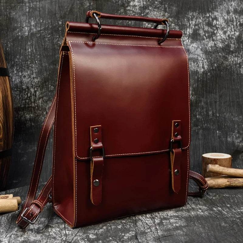High Fashion Leather Backpack for Men & Women, School Bag - VacationGrabs