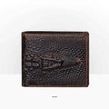 Fashion Genuine Leather Long Wallet 3D Dragon Embossed Men’s Purse - VacationGrabs