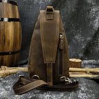 Men's Genuine Leather Sling Bag – Vintage Chest Pack