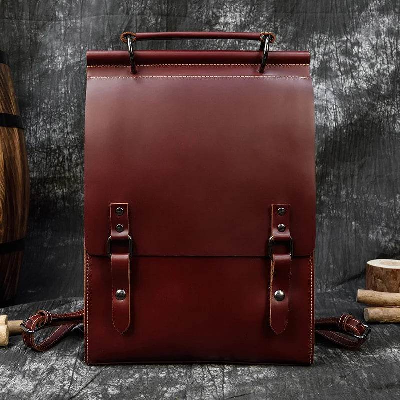 High Fashion Leather Backpack for Men & Women, School Bag - VacationGrabs