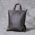 Leather Sling Bag Dual Use Crazy Horse Men’s Travel Daypack - VacationGrabs