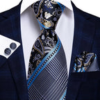 Men's Black Silk Paisley Tie for Travel-Friendly Style