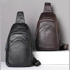 Casual Men's Chest Bag Genuine Leather Crossbody Soft Cow Leather - VacationGrabs
