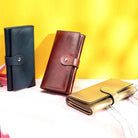Luxury Designer Leather Notecase Clutch for Evening Party - VacationGrabs